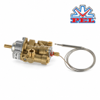 PEL 25ST Thermostatic Gas Valve 100-300C, M9x1 TC, 22/15mm above