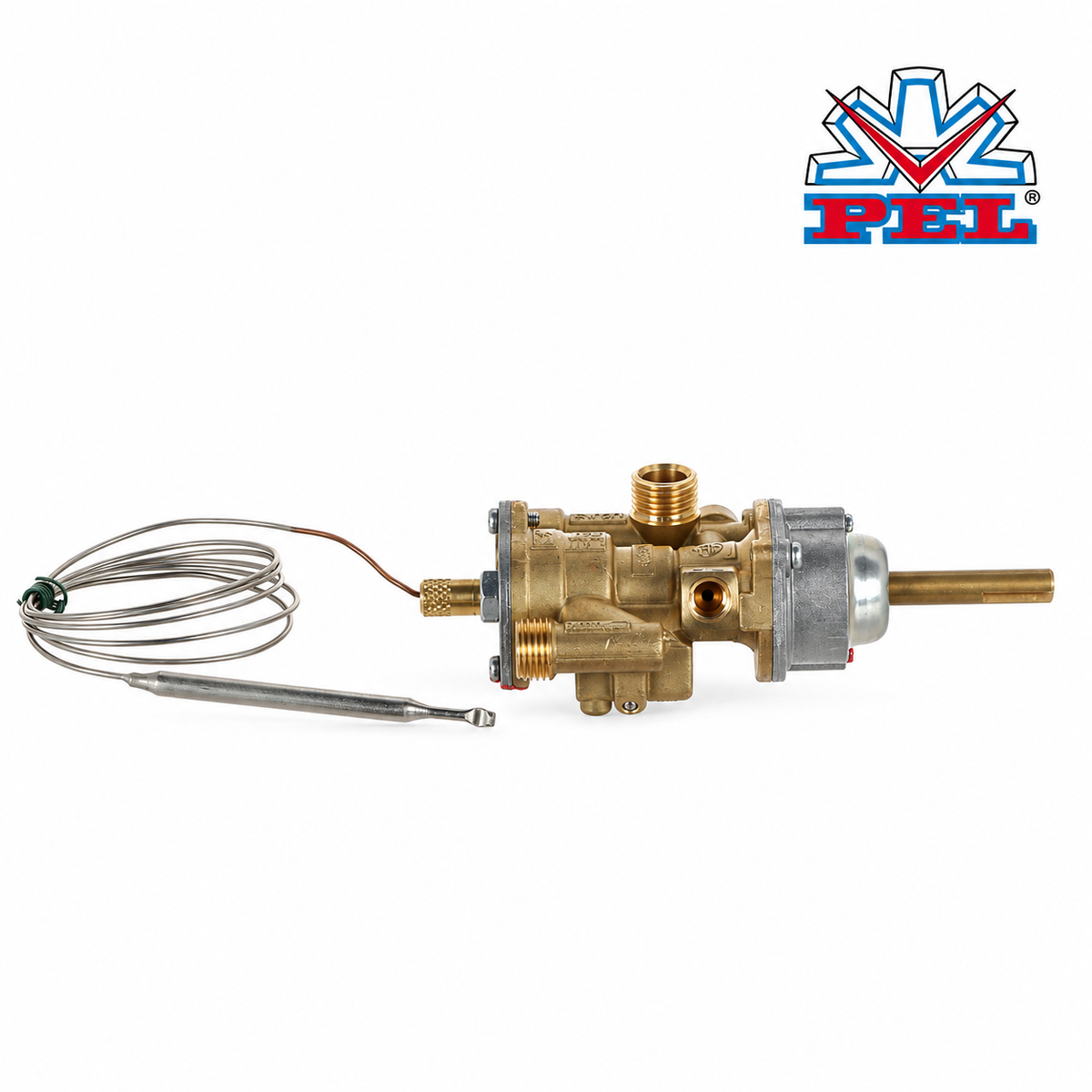PEL 25ST Thermostatic Gas Valve 140-300C, M8x1 TC, 38/15mm above