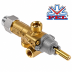 PEL 21S Gas Tap Safety Valve - LC-PEL21S M8x1 TC, 22/15mm, below Made in Italy