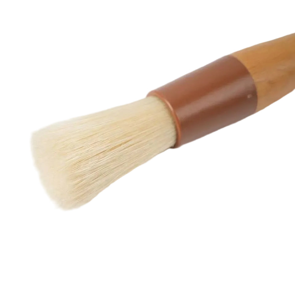 Professional Round Pastry Brush Basting Brush 1 Inch Wooden Handle