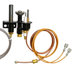 Pilot Burner Set with Thermopile and Interrupted Thermocouple UK for Blue Seal GT45 GT45E GT46 GT46E GT60 GT60E Gas Fryer - 025630K-PILOT