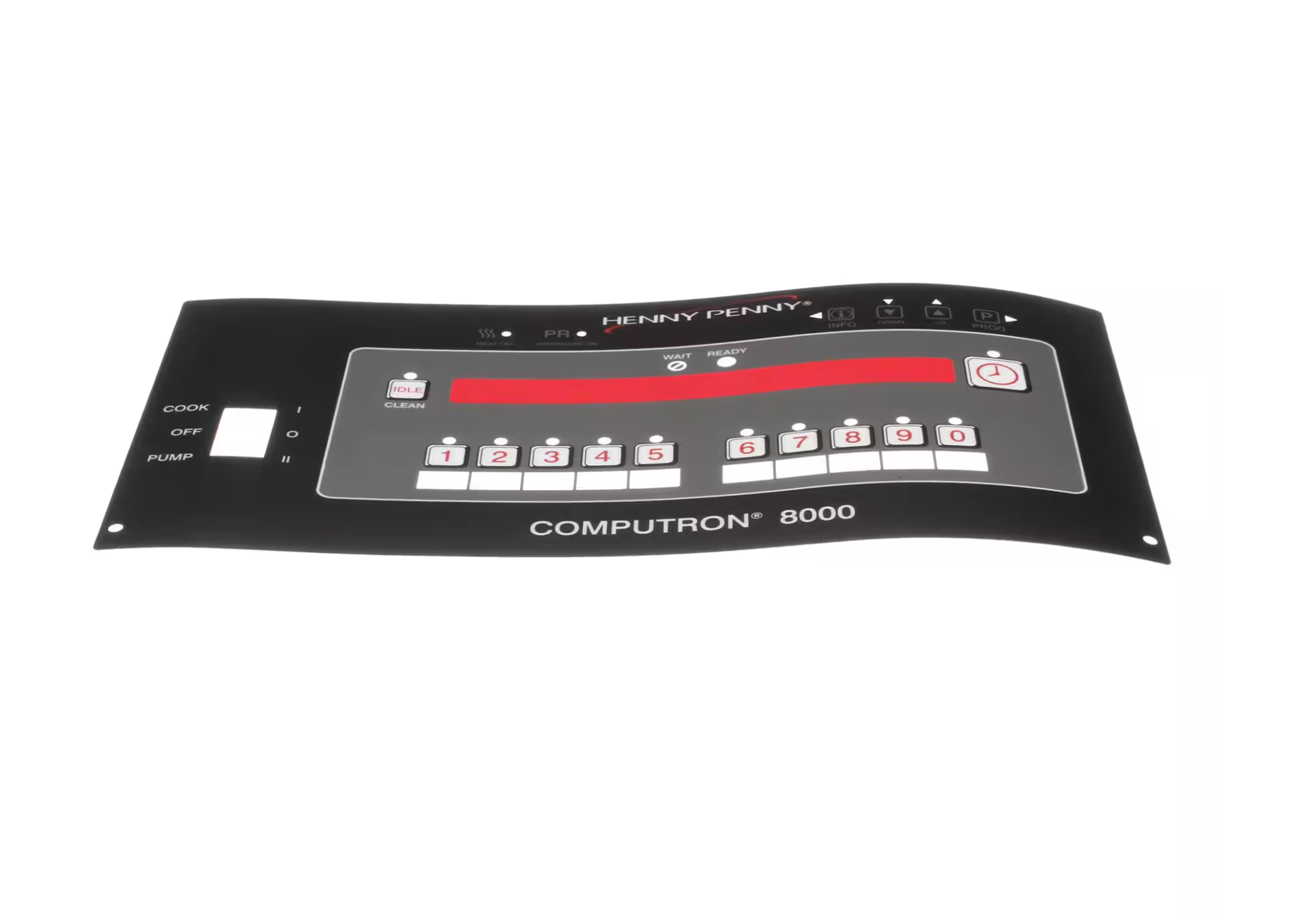 Henny Penny 27308 Computron 8000 Bent Control Decal 0-9 Settings