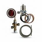 Shaan/Shahi Tandoor Oven Pilot burner with Gas Control Valve with Knobs