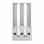 3 Bar Gas Burner Stainless Steel Slotted 1/4 BSP for Chinese Wok Cooker NG or LPG
