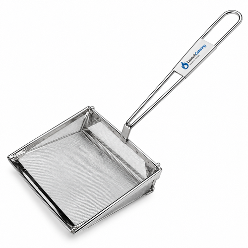 Heavy Duty Professional Commercial Stainless Steel Fryer Oil Skimmer 20cm 80 Mesh