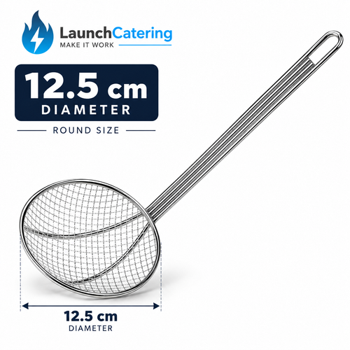 Nickel Plated Heavy Duty Commercial Steel Skimmer 125mm (5in)