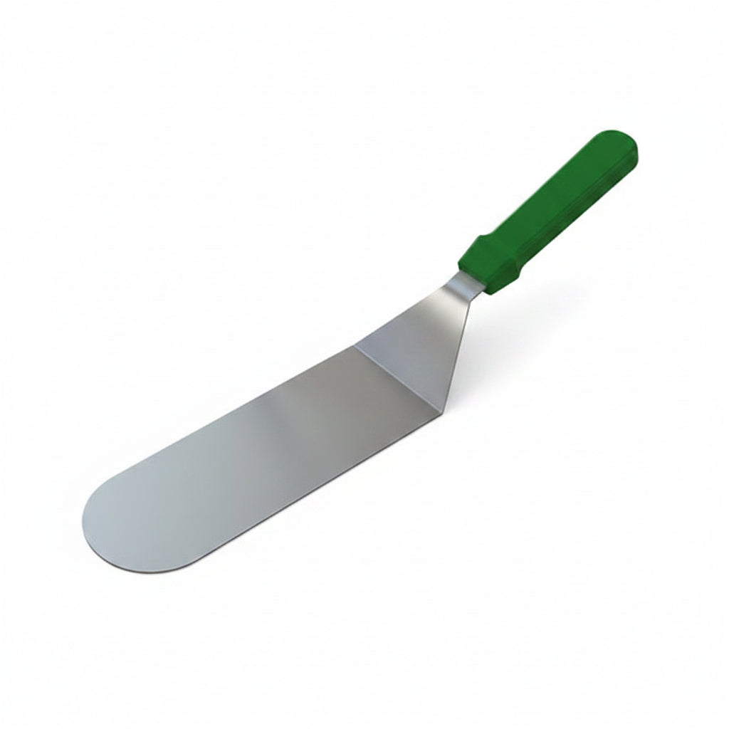 Professional Stainless Steel Solid Turner Fish Slice Green Handle