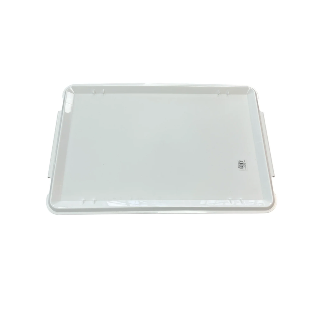 Pack of 6 Dough box lid 600 x 400mm white polypropylene for 75mm