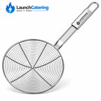 Professional 61 Cm Length Round Skimmer D24cm Stainless Steel Spider Strainer