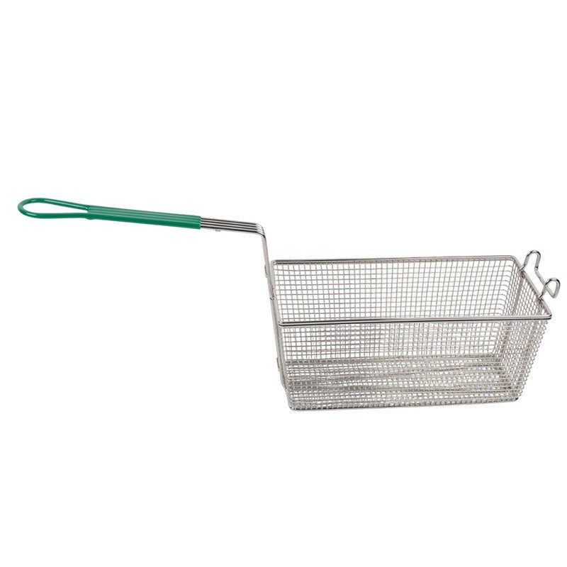 Chips Fryer Basket for Hamoki GF90 / GF120 / GF120T / GF150 Gas Fryer Green Handle