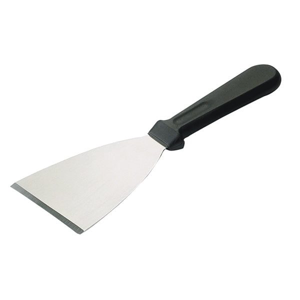 Professional Stainless Steel Griddle Scraper Black Handle