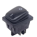 Waterproof DPST Rocker Switch 30A 250V 4 Pin ON OFF Black LED for Commercial Catering Equipment