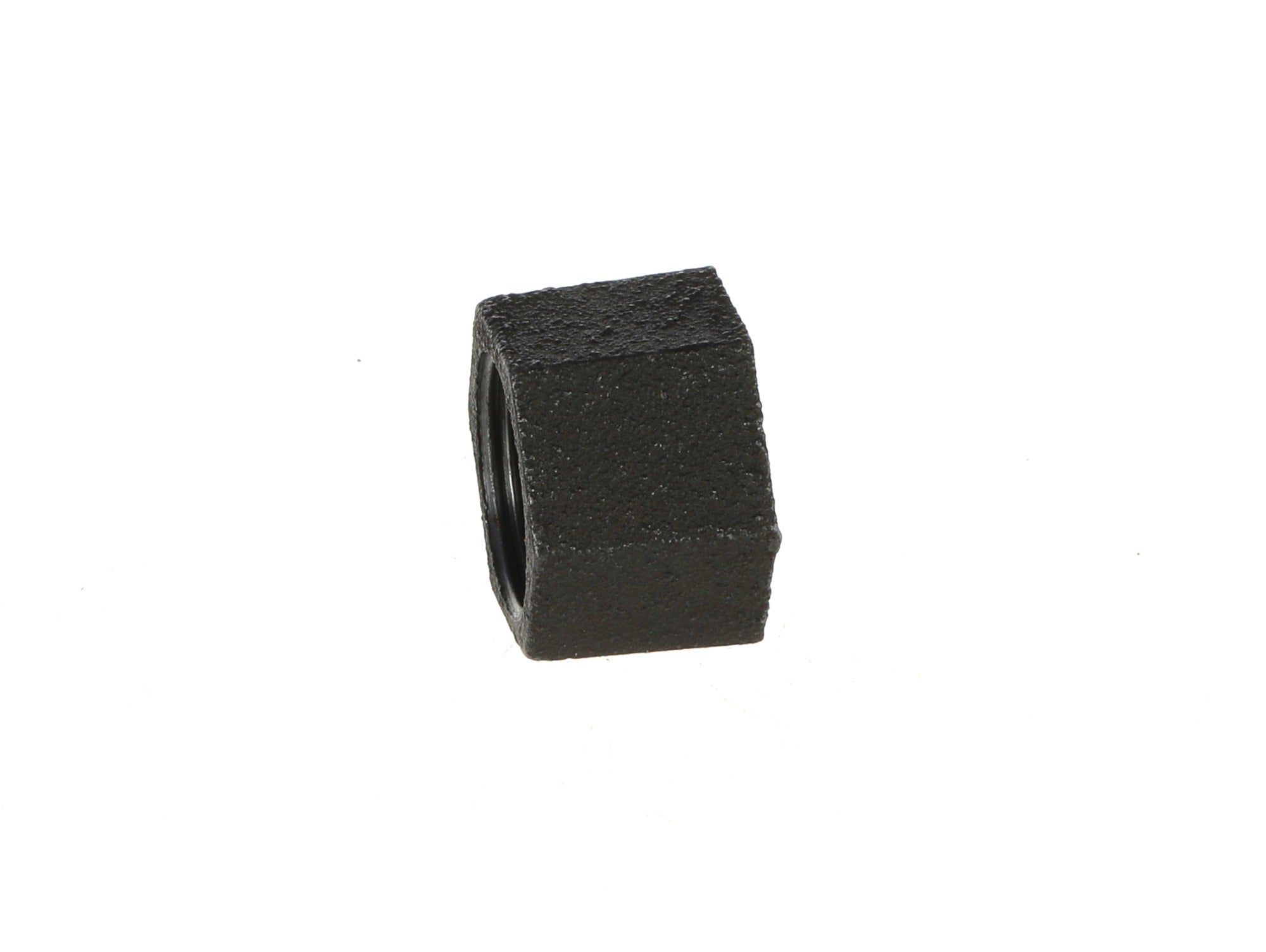3/4 inch Black Iron Female Plug Cap - BSP Gas Pipe Fitting for Commercial Catering
