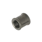 3/4 inch Black Iron Socket Coupler - BSP Gas Pipe Fitting for Commercial Catering