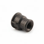 3/4 inch x 1/2 inch Black Iron Reducing Socket - BSP Gas Pipe Fitting for Commercial Catering