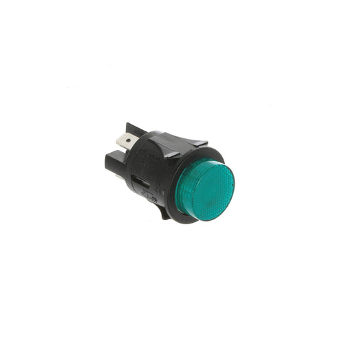 Green Round Latching Push Button 2 Pole 16A 250V 25mm - Commercial Catering Equipment Spare