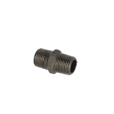 1/2 inch Black Iron Hexagonal Nipple - BSP Gas Pipe Fitting for Commercial Catering
