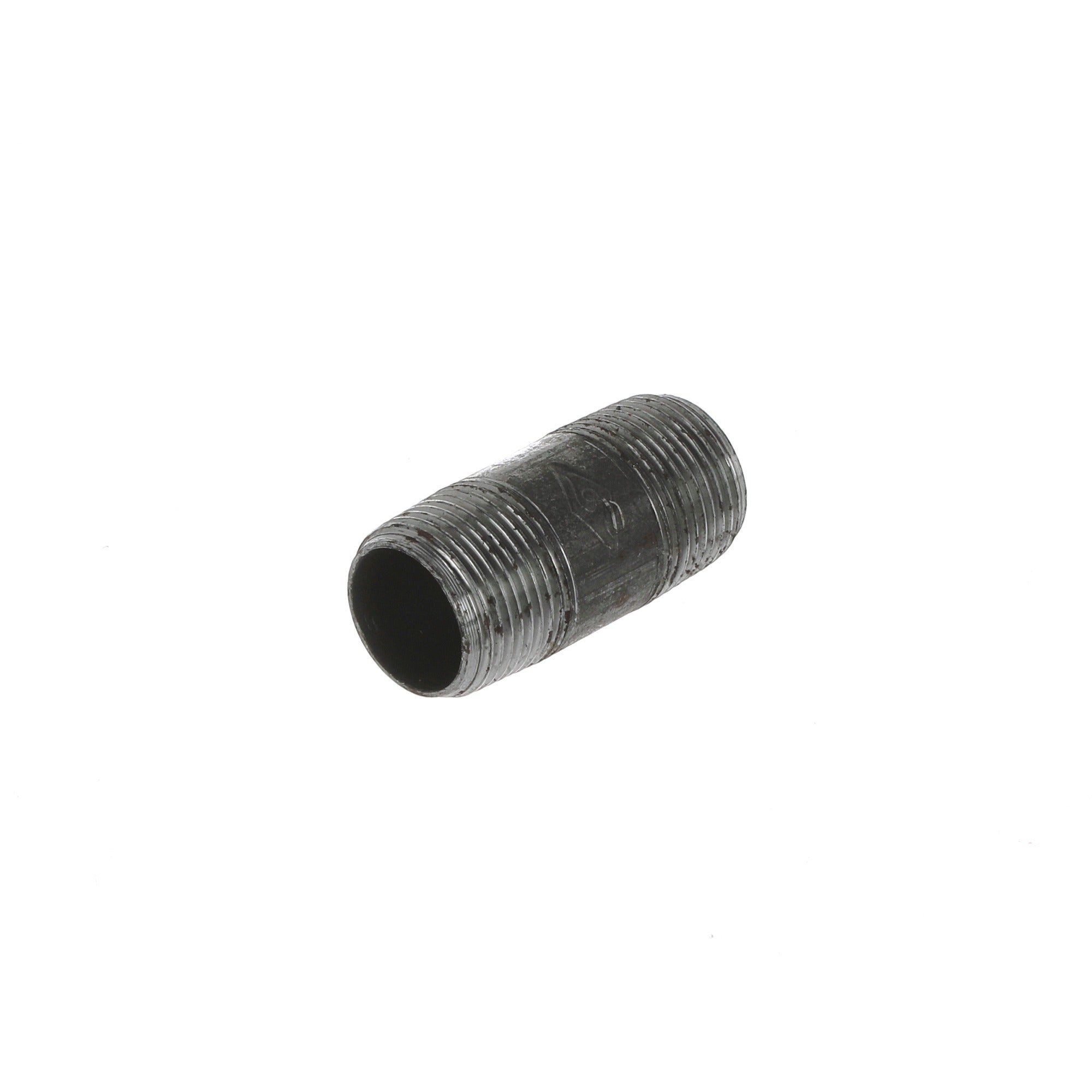 3/4 inch Black Iron Barrel Nipple - BSP Gas Pipe Fitting for Commercial Catering