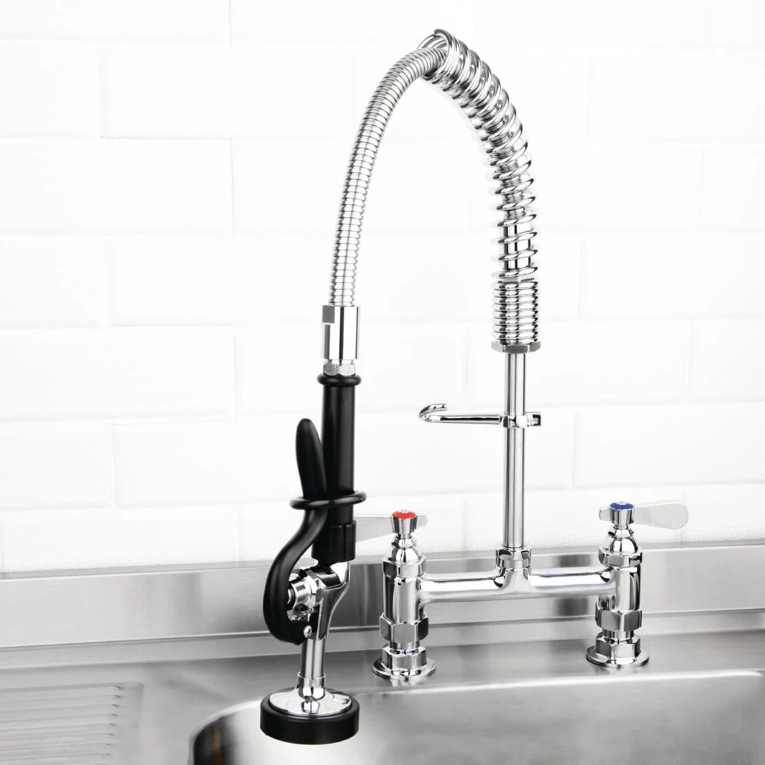 Twin Pedestal Mini Pre-Rinsers