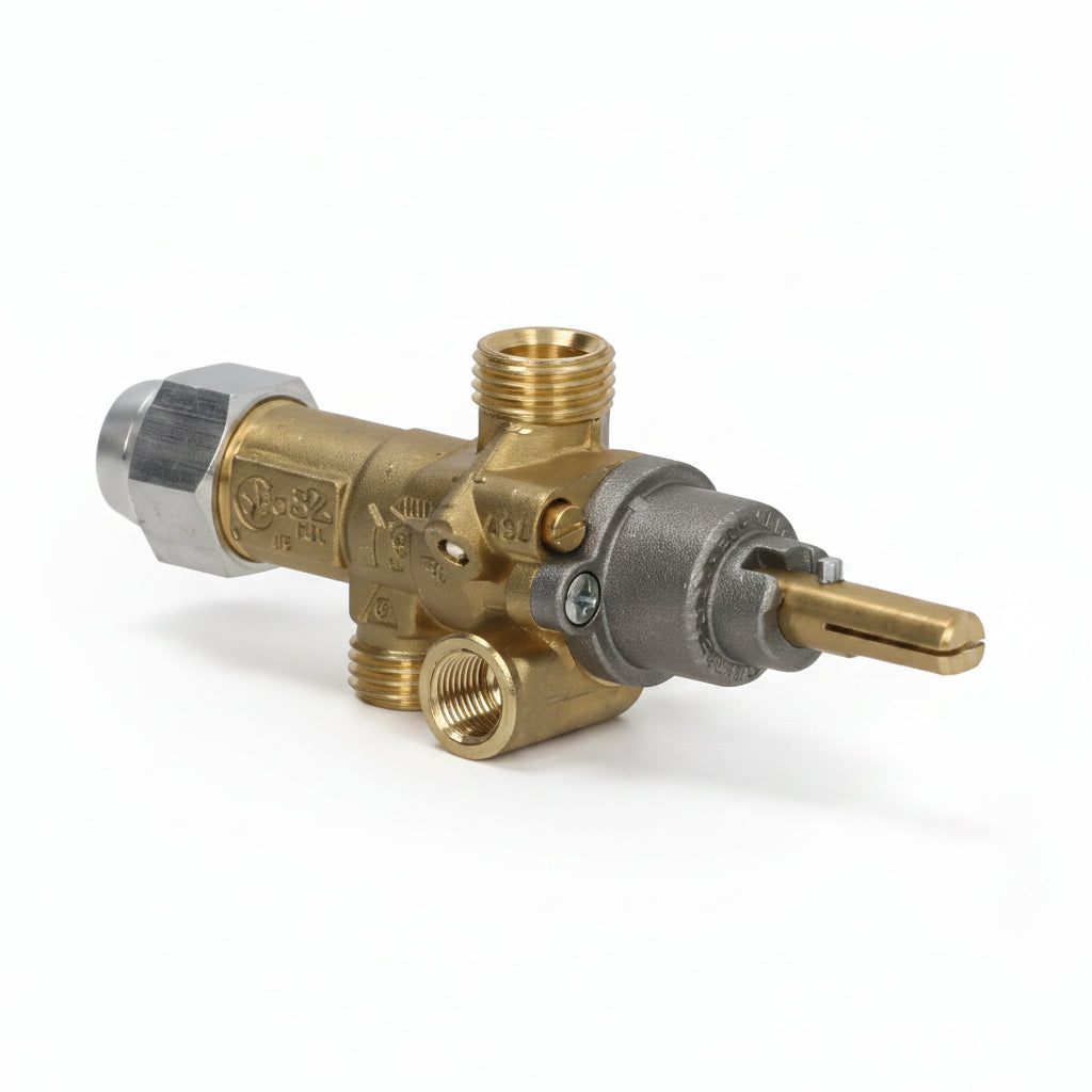 PEL 21S Gas Tap Safety Valve - PTVS-1044 M9x1 TC, 22/15mm, below