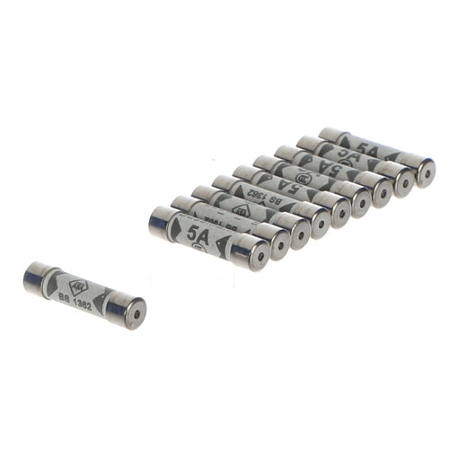 5A Quick Acting Cartridge Fuse 6.3 x 25mm - Commercial Catering Spare (Pack of 10)