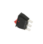 Commercial Equipment Switch / Single Pole ON OFF (Red) / 16A 250V / 11 x 30mm