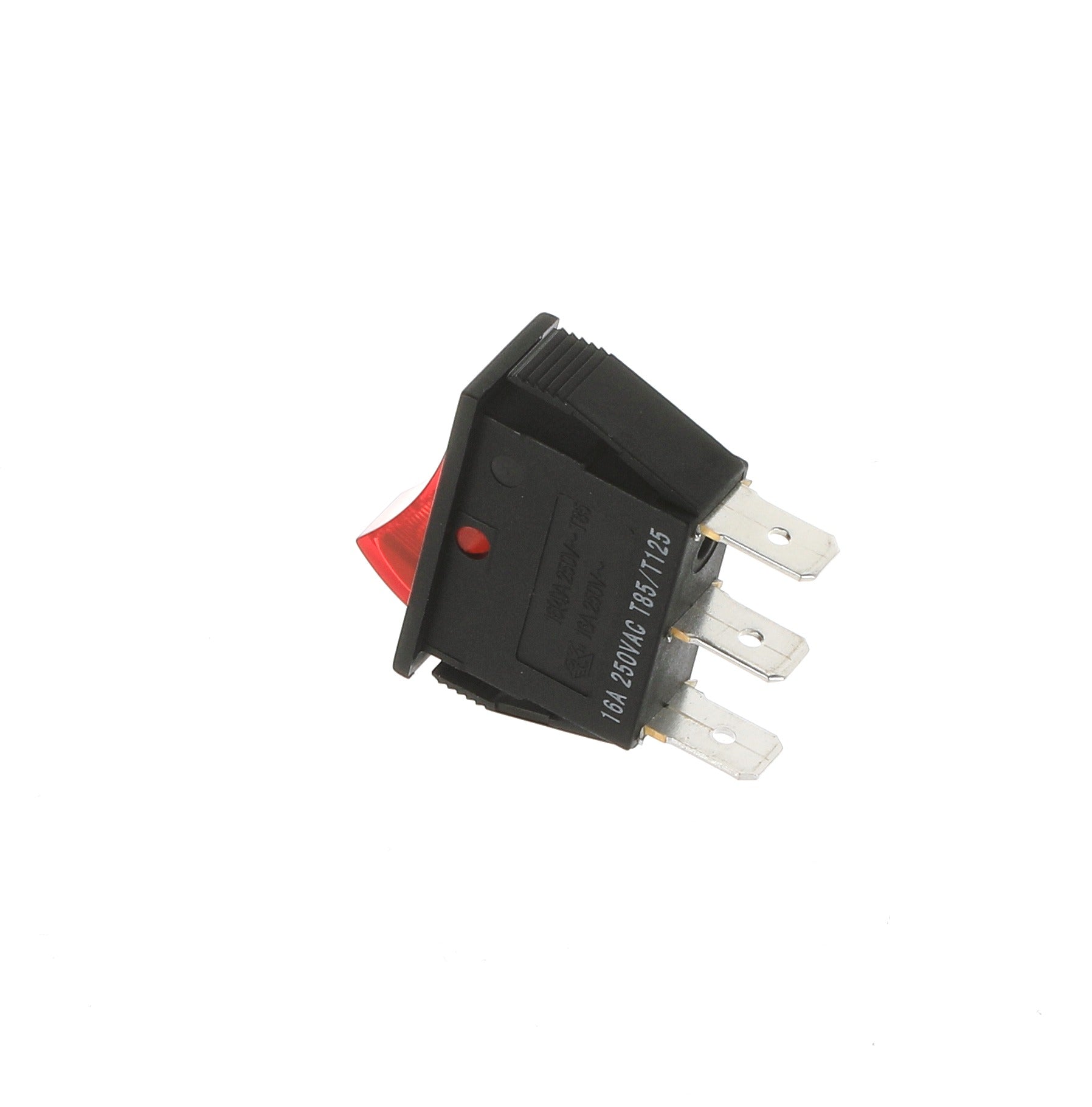 Commercial Equipment Switch / Single Pole ON OFF (Red) / 16A 250V / 11 x 30mm