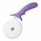 Purple 5 inch stainless steel commercial pizza cutter wheel