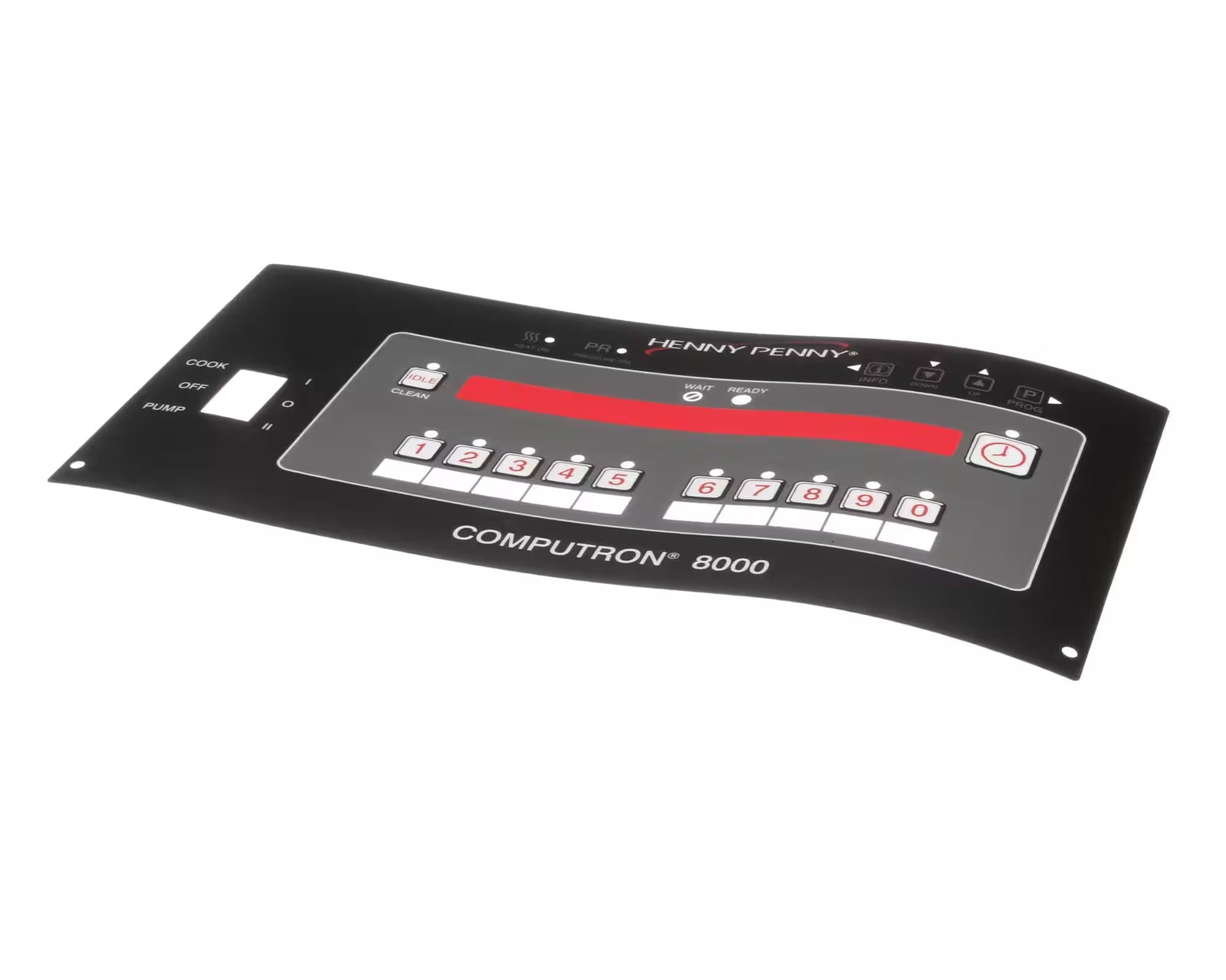 Henny Penny 27308 Computron 8000 Bent Control Decal 0-9 Settings