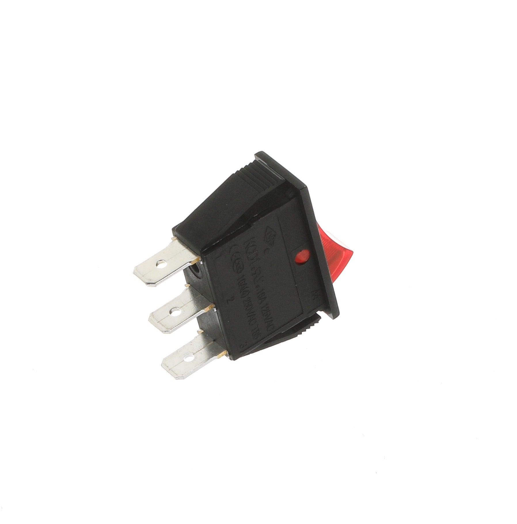 Commercial Equipment Switch / Single Pole ON OFF (Red) / 16A 250V / 11 x 30mm