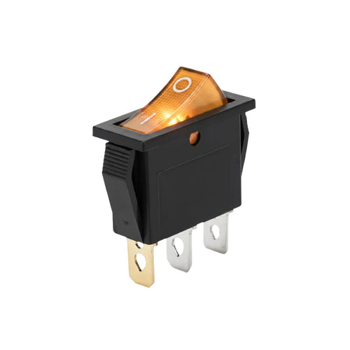 Commercial Equipment Switch / Single Pole ON OFF (Yellow) / 16A 250V / 11 x 30mm