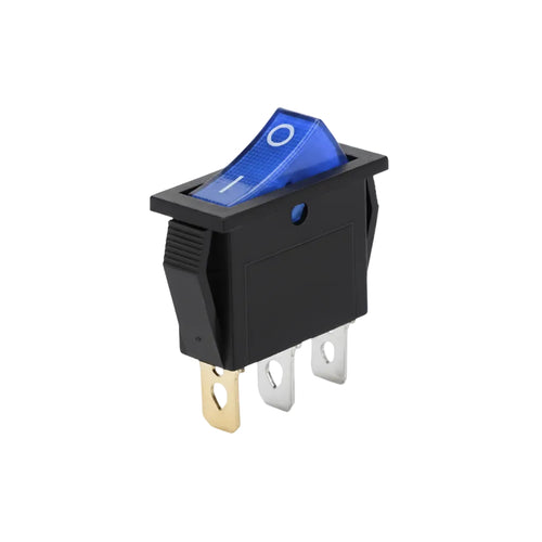 Commercial Equipment Switch / Single Pole ON OFF (Blue) / 16A 250V / 11 x 30mm