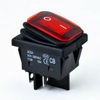 Heavy Duty Waterproof Seal Rocker Switch ON/OFF DPST KCD4 Red