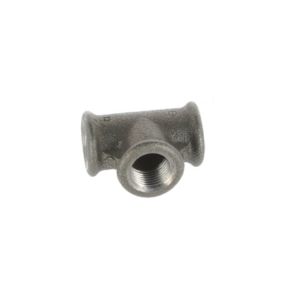 1/2 inch Black Iron Equal Tee - BSP Gas Pipe Fitting for Commercial Catering
