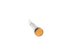 Amber Round Indicator Light 230V 10mm Chrome Bezel - Commercial Catering Equipment Spare