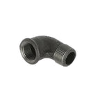 3/4 inch Black Iron 90 Degree Elbow M/F BSP Gas Pipe Fitting for Commercial Catering