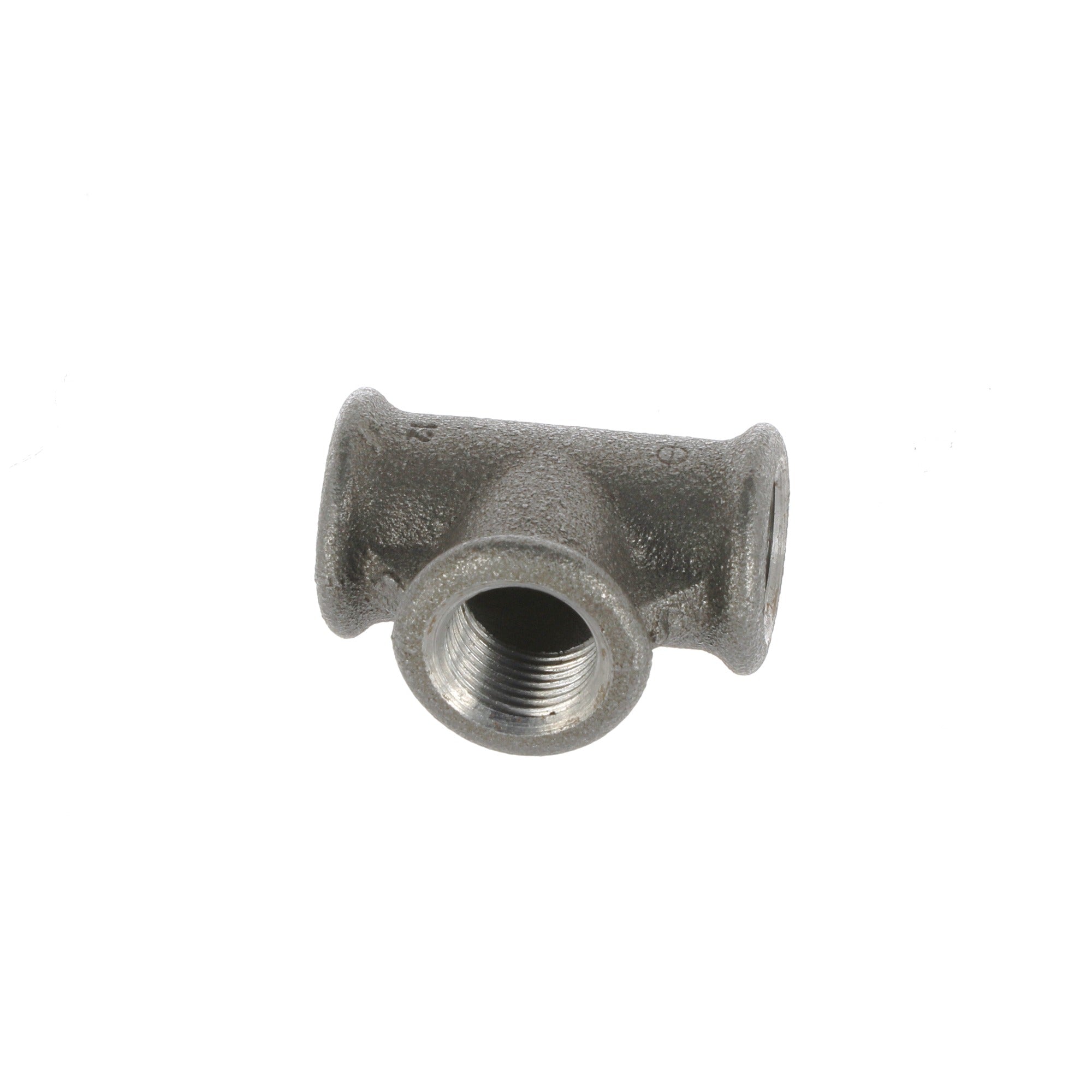 1/2 inch Black Iron Equal Tee - BSP Gas Pipe Fitting for Commercial Catering