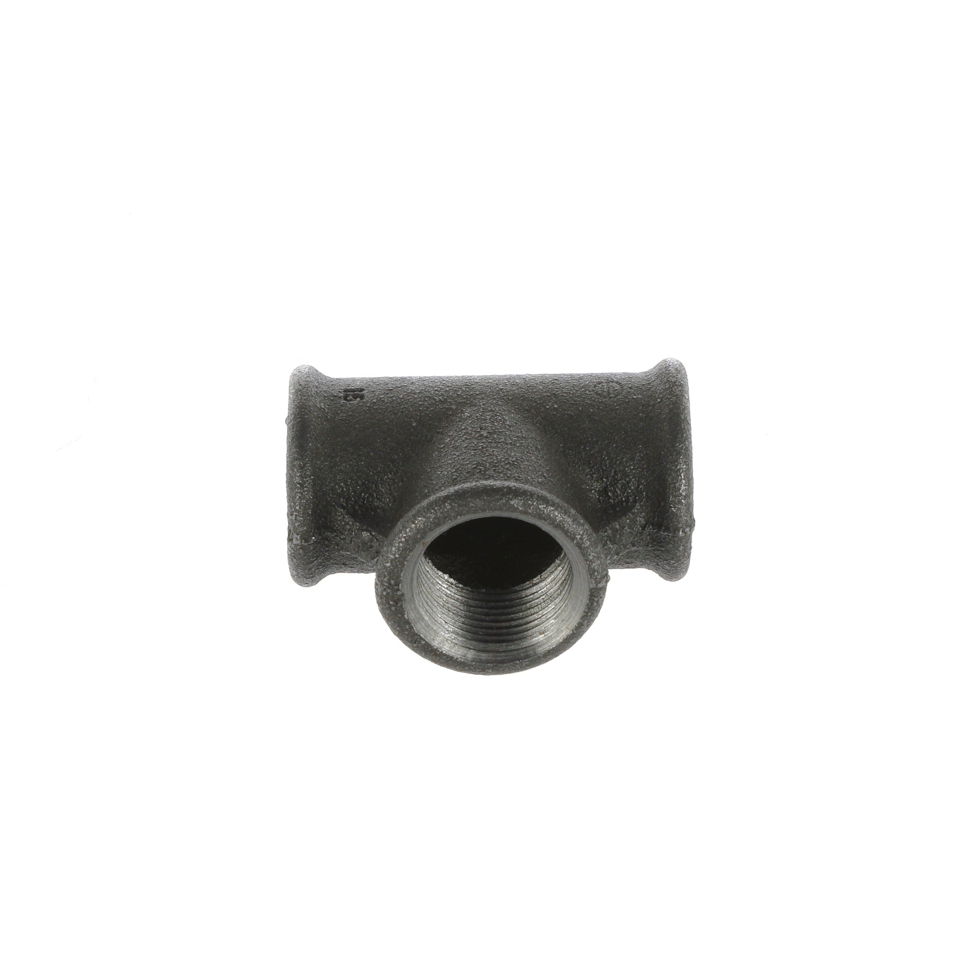 3/4 inch Black Iron Equal Tee - BSP Gas Pipe Fitting for Commercial Catering