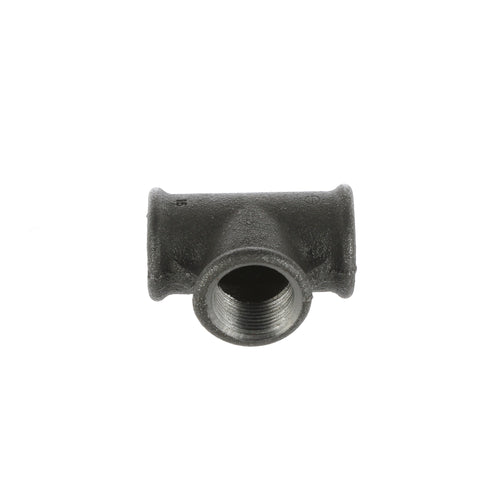 3/4 inch Black Iron Equal Tee - BSP Gas Pipe Fitting for Commercial Catering