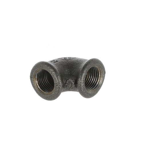 1/2 inch Black Iron 90 Degree Elbow F/F - BSP Gas Pipe Fitting for Commercial Catering