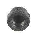 1/2 inch Black Iron Female Plug Cap - BSP Gas Pipe Fitting for Commercial Catering