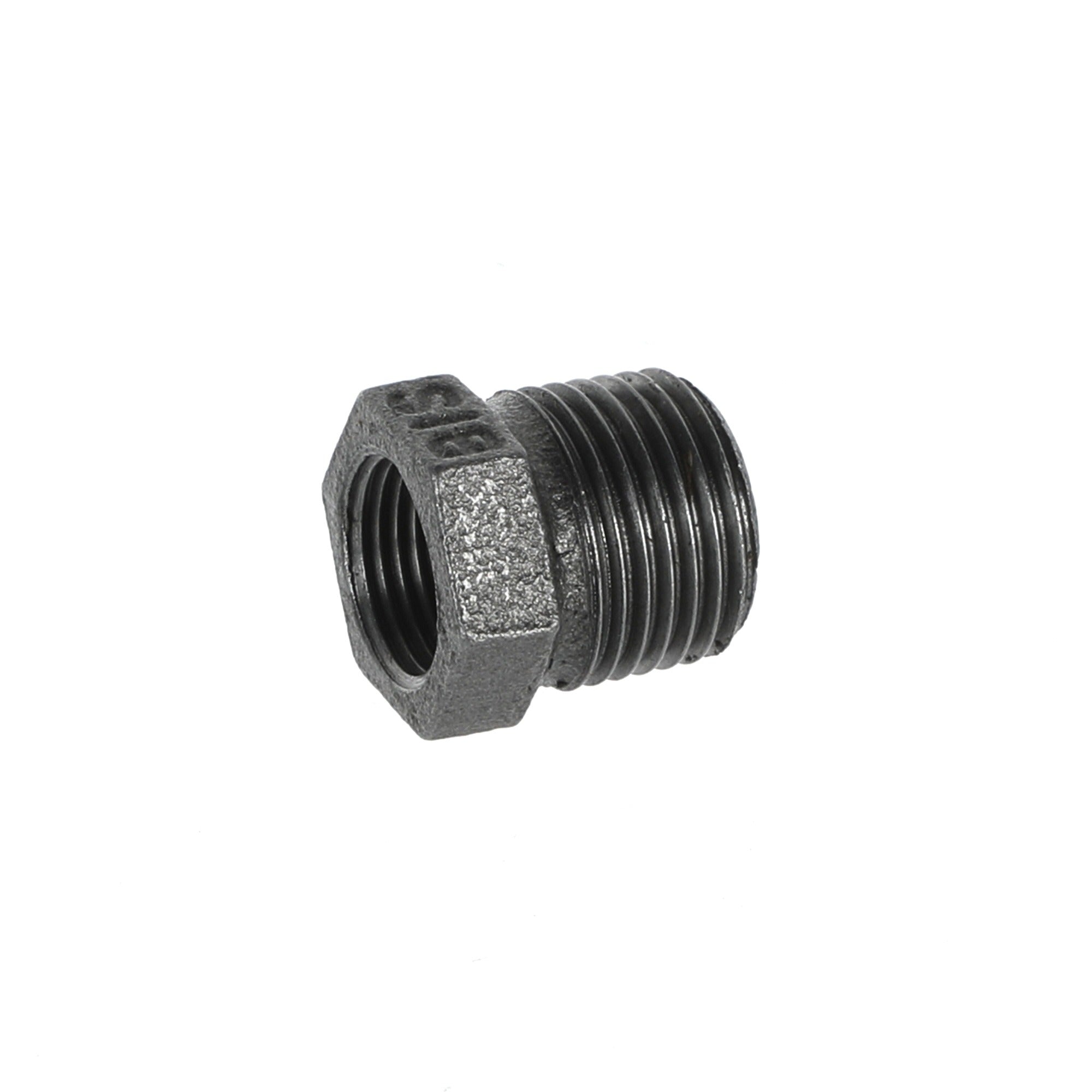 1/2 inch x 3/8 inch Black Iron Reducing Bush BSP Gas Pipe Fitting for Commercial Catering