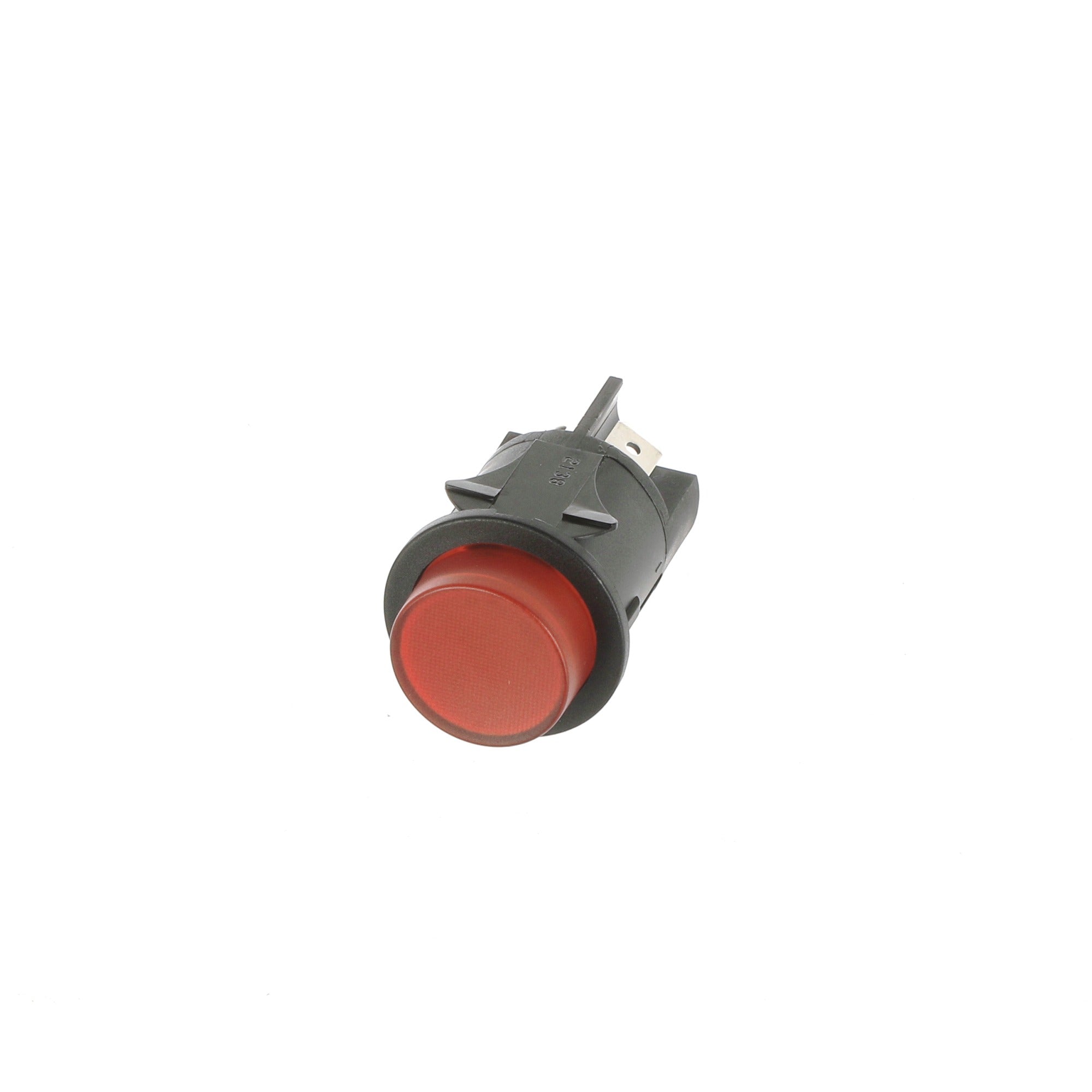 Red Round Latching Push Button 2 Pole 16A 250V 25mm - Commercial Catering Equipment Spare