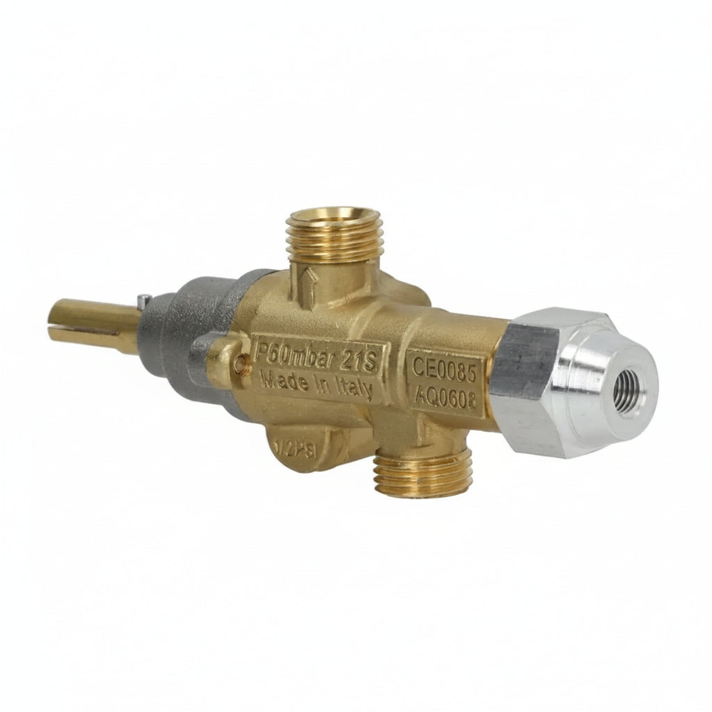 PEL 21S Gas Tap Safety Valve - PTVS-1044 M9x1 TC, 22/15mm, below