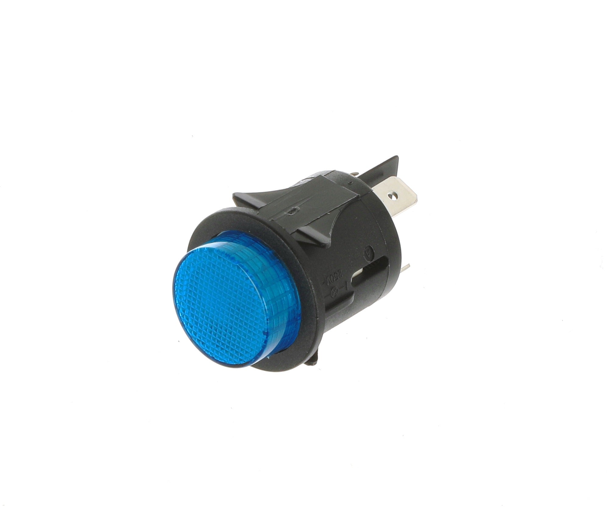 Blue Round Momentary Push Button 2 Pole 16A 250V 25mm - Commercial Catering Equipment Spare