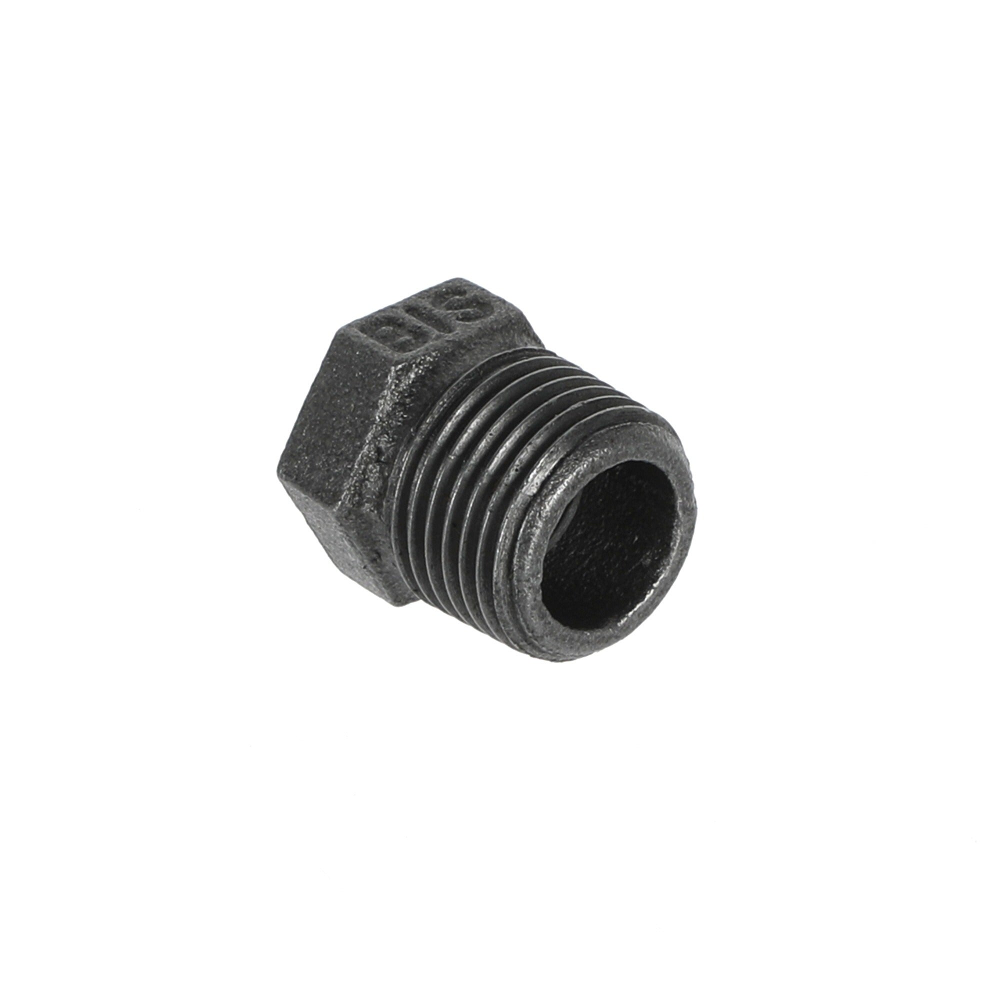 1/2 inch x 3/8 inch Black Iron Reducing Bush BSP Gas Pipe Fitting for Commercial Catering