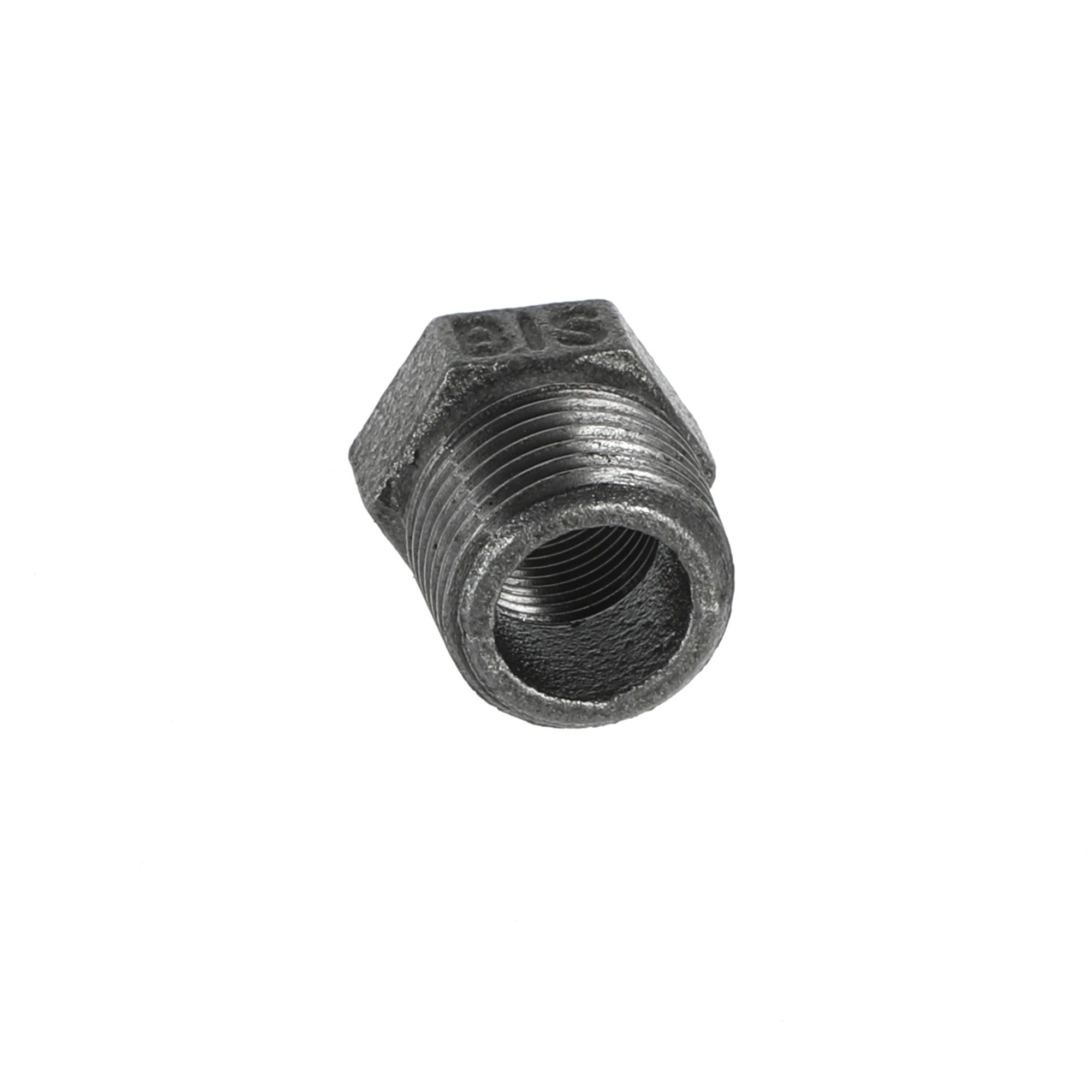 1/2 inch x 3/8 inch Black Iron Reducing Bush BSP Gas Pipe Fitting for Commercial Catering