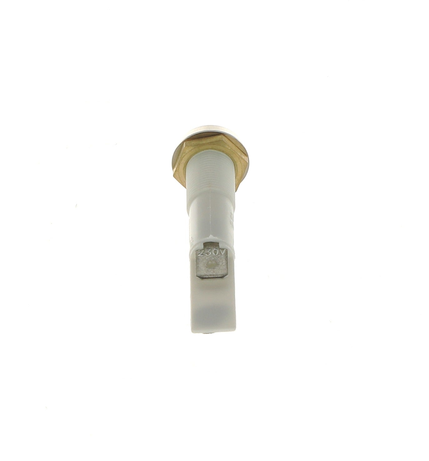 Green Round Indicator Light 230V 10mm Chrome Bezel - Commercial Catering Equipment Spare