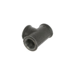 3/4 inch Black Iron Equal Tee - BSP Gas Pipe Fitting for Commercial Catering