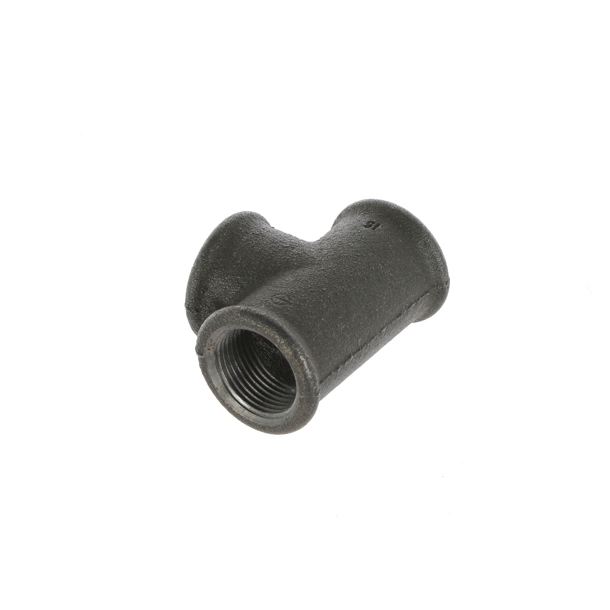 3/4 inch Black Iron Equal Tee - BSP Gas Pipe Fitting for Commercial Catering